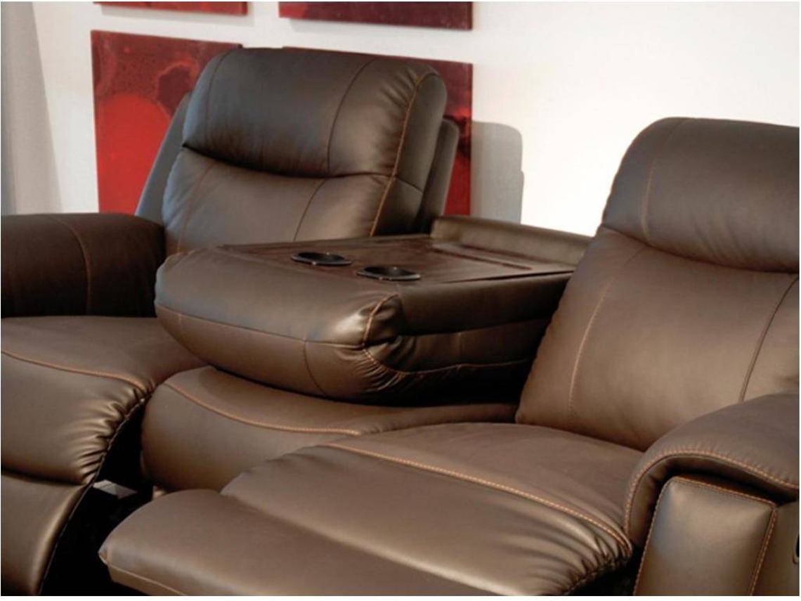 Conjunto Sofá e Poltrona Relax Evasion VENTE-UNIQUE (Cinza Antracite - Pele - 205x96x100 cm)