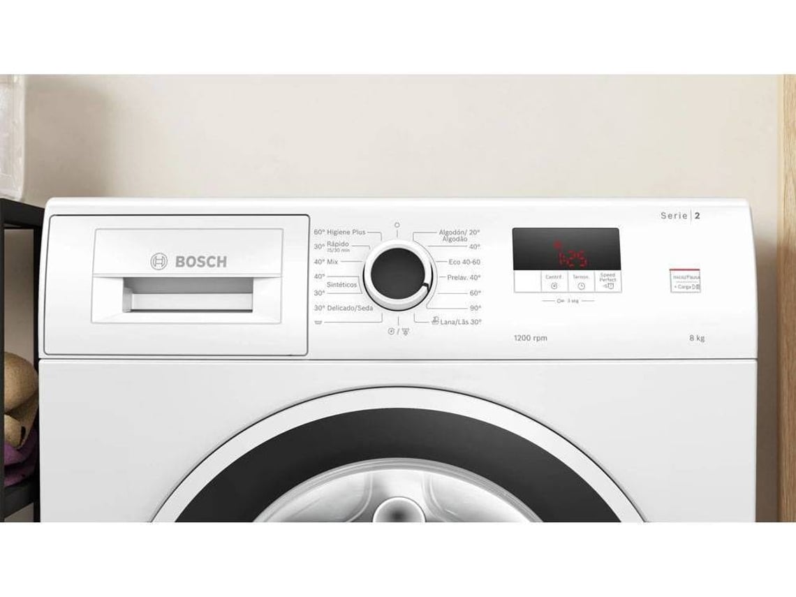 Máquina de Lavar Roupa BOSCH WGE03200ES (8 kg - 1200 rpm - Branco)