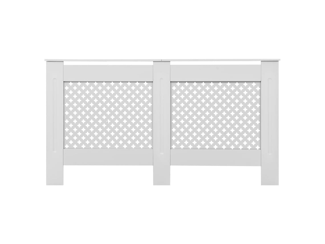 Cobertura De Radiador 152x19x81,5 Cm Mdf Branco Haochrymec