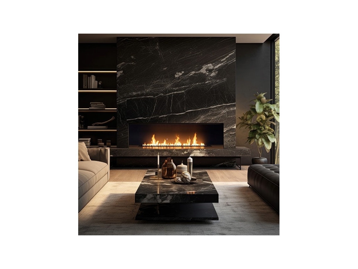 Queimador de bioetanol preto integrado SLIM BLACK BURNER 1500 OUTINFIRE