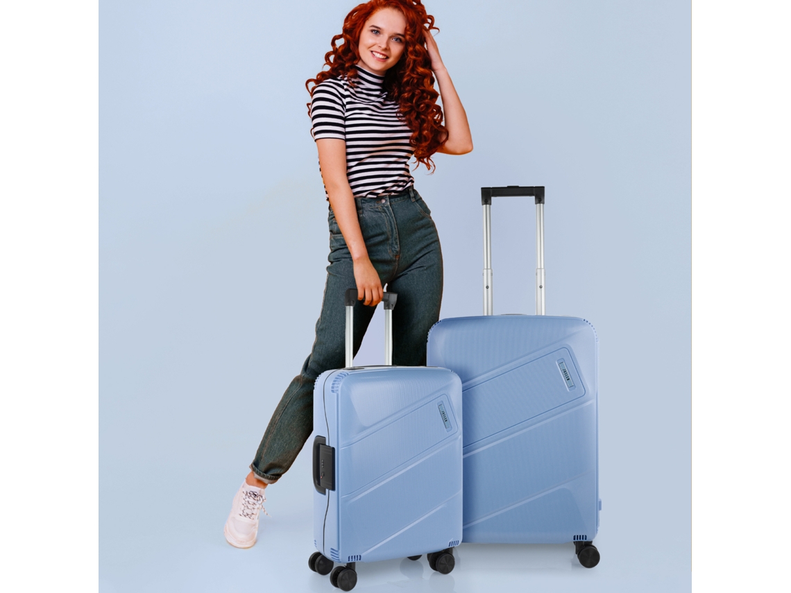 Conjunto de mala rígida JASLEN Orleans Blue Pp (44X65x23 Cm - 58L)