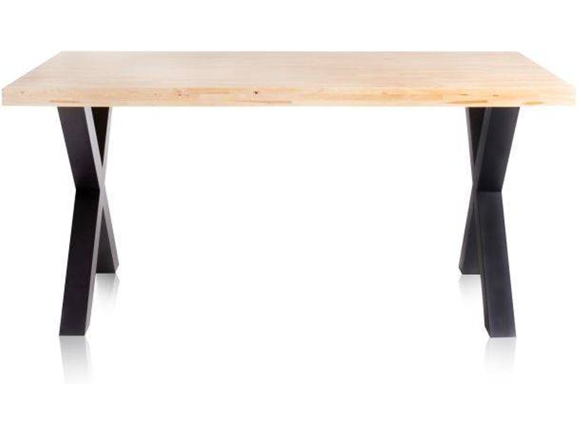 Mesa de Refeição ABECEDARIO selvagem-Preto (Madeira - 9 x 76 x 90  cm)