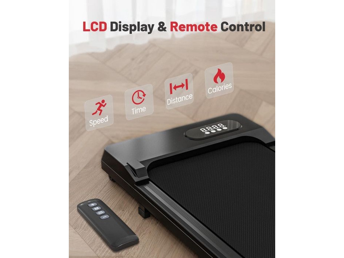 Passadeira Dobrável 1-8Km/H 2 5 Cv com Controle Remoto e Tela Lcd Carga Máxima 120 kg Preto BIGZZIA