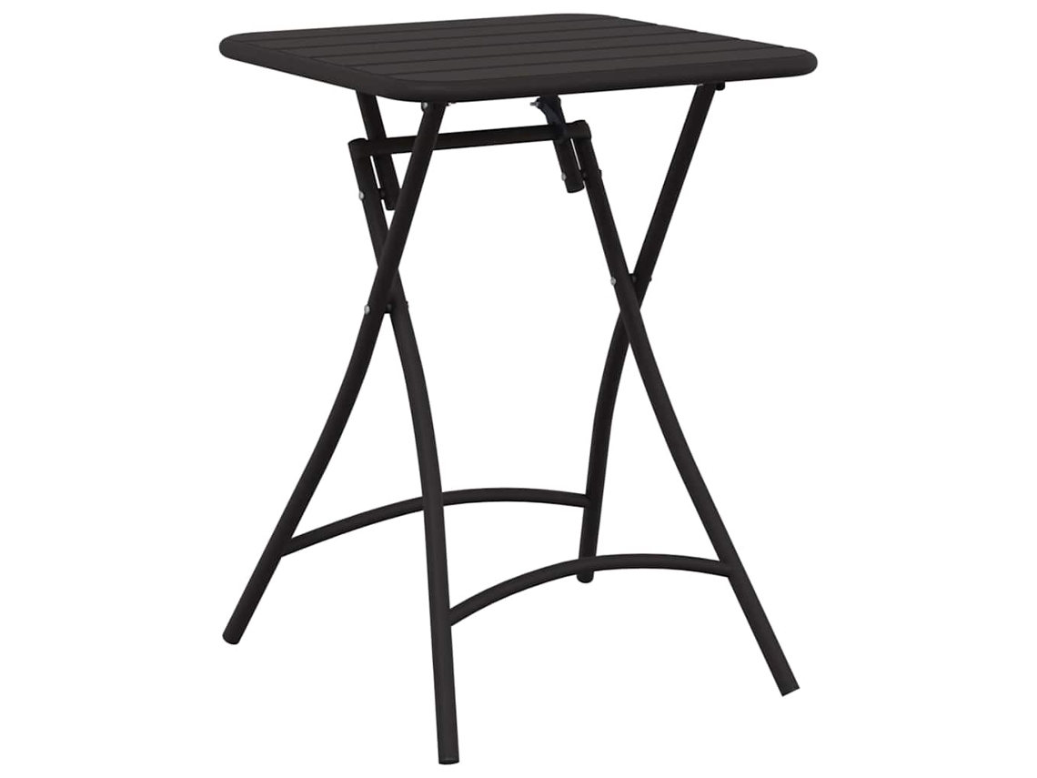 Mesa De Jardim Antracite Aço Dobrável 55x55x73 Cm Vidaxl