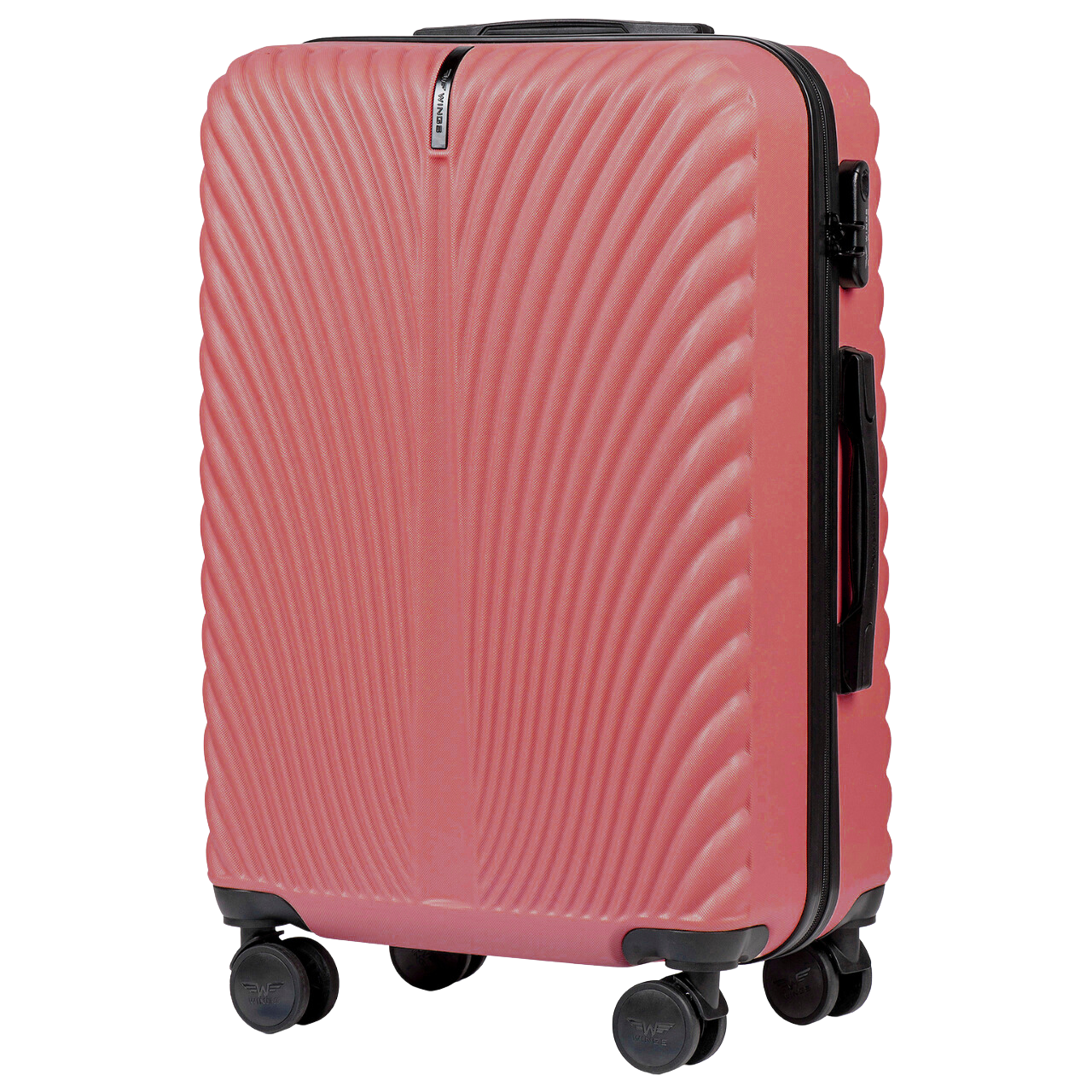 Conjunto De Bagagem Wings Swan De 4 Peças Rosa Sujo, Material Abs