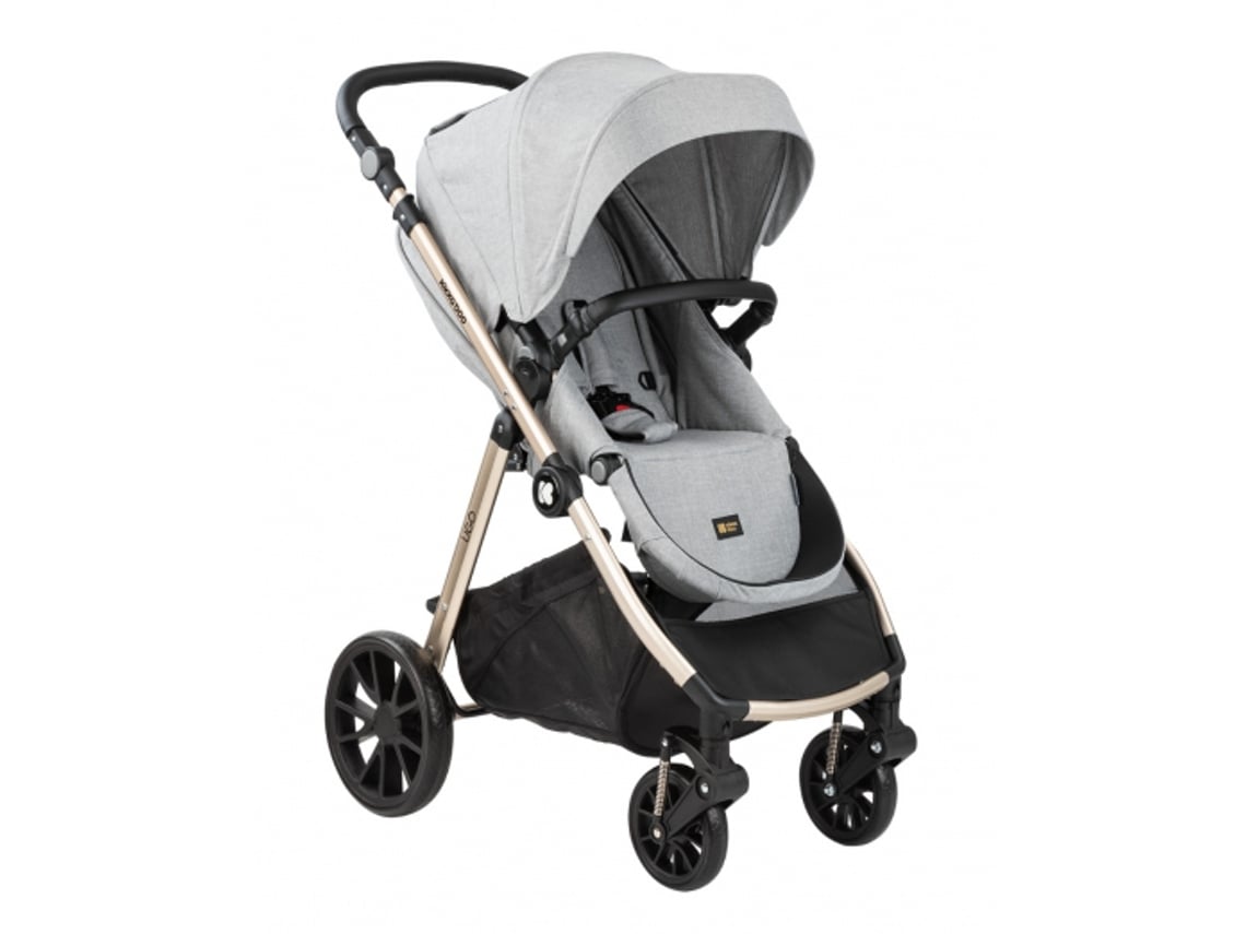 Carrinho de Passeio Ugo 3 peças Light Grey Melange KIKKABOO
