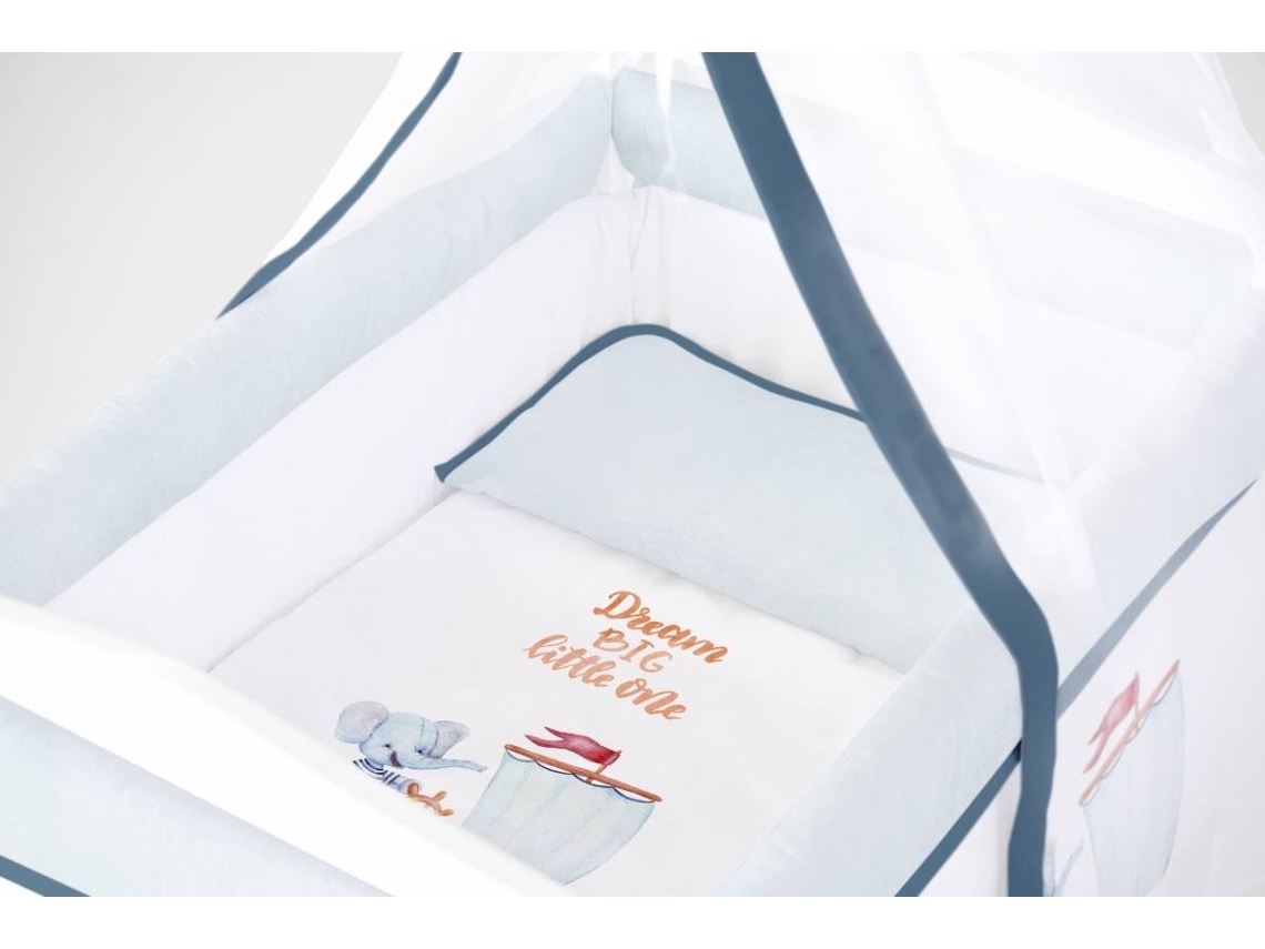 Mini Berço e Têxtil TANUKI Sailor Boat Multicolorido (57x25x82 cm)