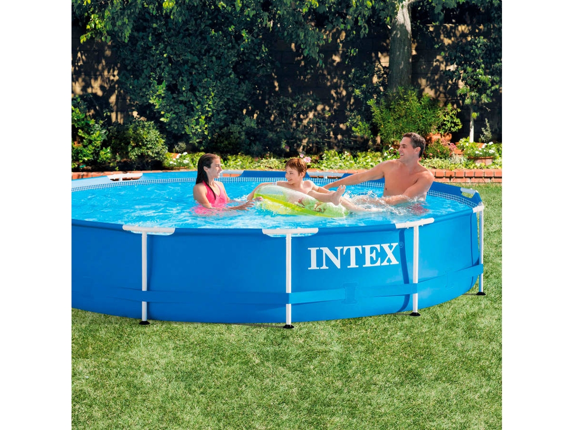 Piscina Redonda INTEX Metal Frame (366x76cm - 6503L - Com Bomba)