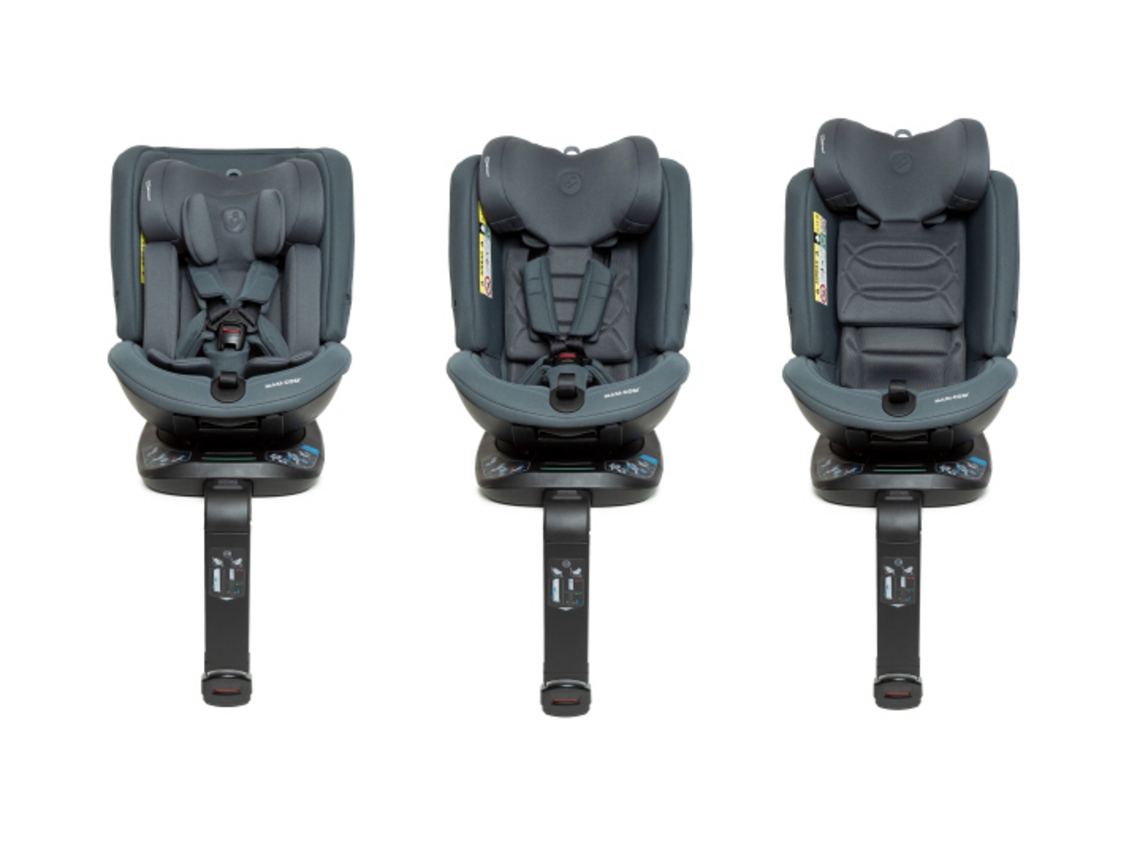 Cadeira auto rotativa para várias idades com Digital Safety Indicator MAXICOSI Spinel 360 Plus Authentic Graphite