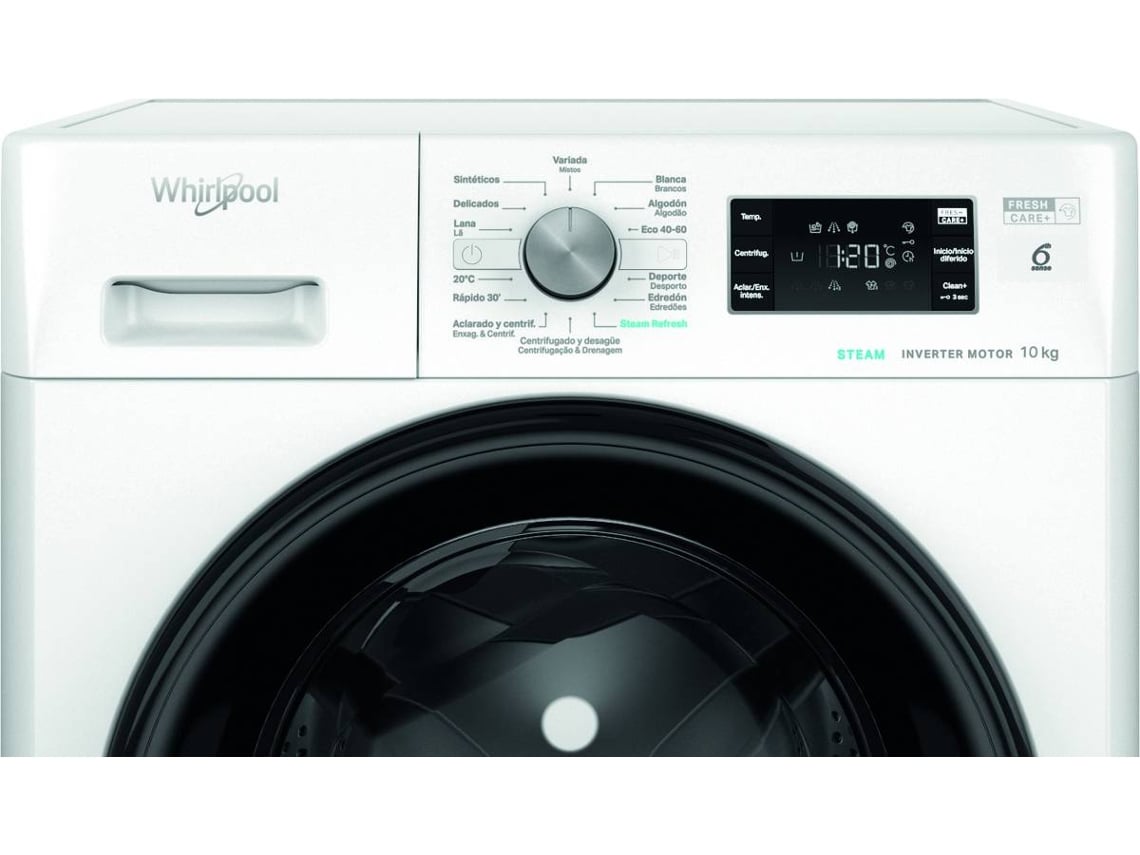 Máquina de Lavar Roupa WHIRLPOOL FFB 10489 BV SPT (10 kg - 1400 rpm - Branco)