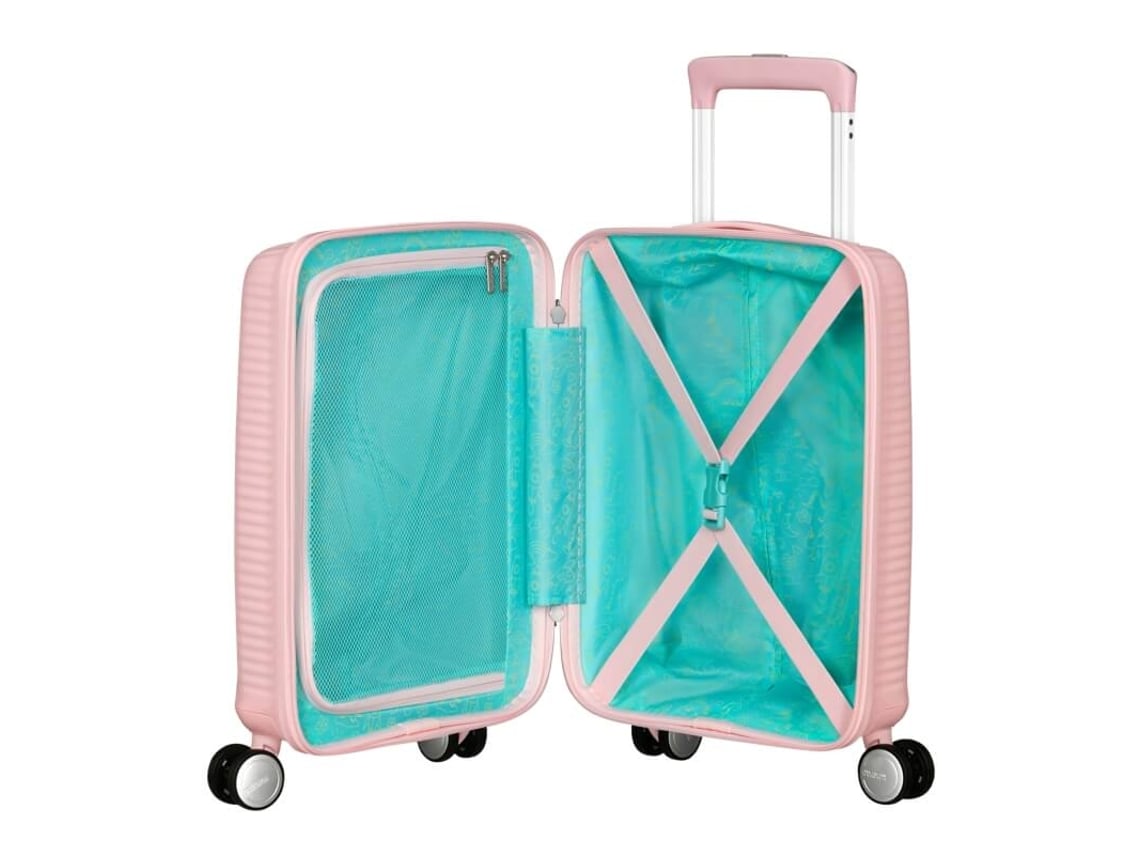 At Mala De Viagem Pequena 47cm 4r Soundbox Mini Rosa Pastel