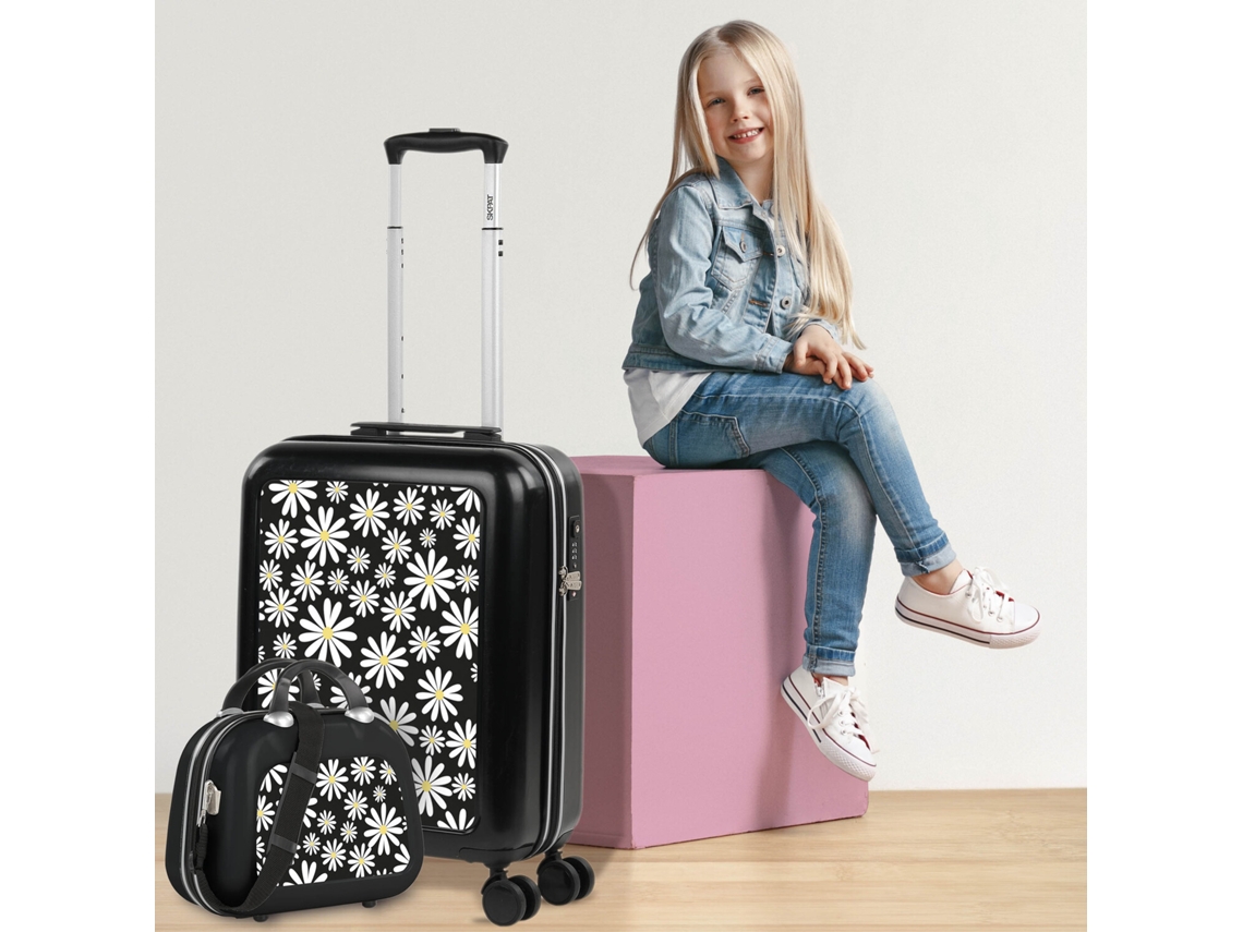 Mala Pequena para Pc SKPAT Nice Margaridas Negras 40X55X18 Cm 36L