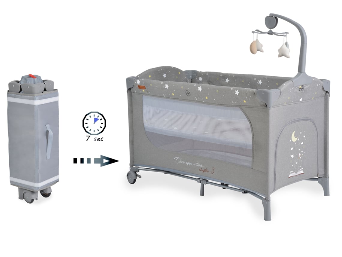 Berço Dobrável Once Upon A Time 3 Cinzento Cangaroo Cangaroo