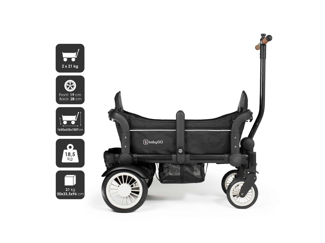 Sistema De Transporte Babygo Cozy Rider Preto