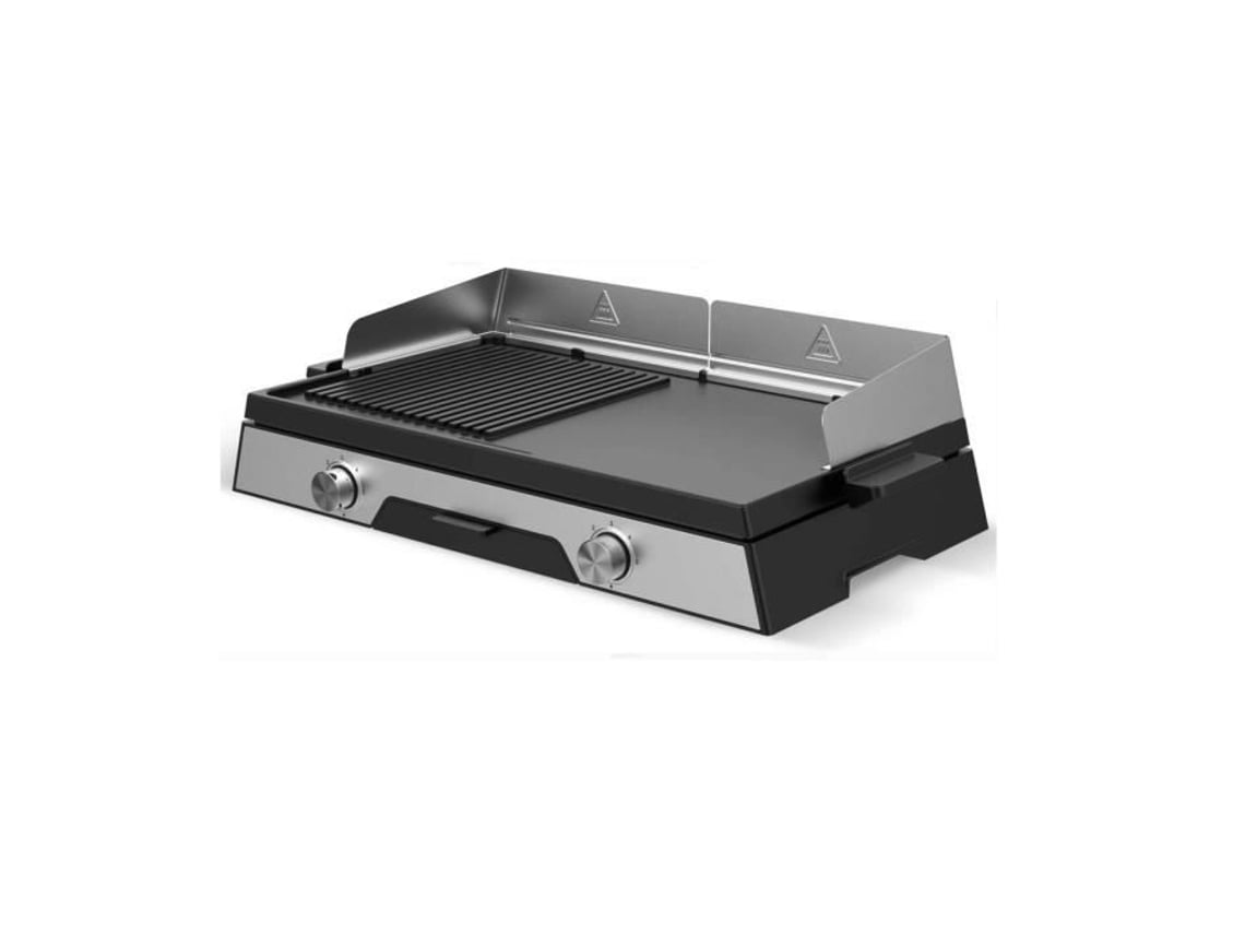 Chef de Cozinha Plancha Elétrica 2200W Placa Inox 52 X 31 5Cm Planchaduo2200 KITCHEN CHEF