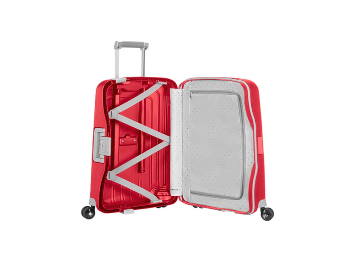 Mala De Cabine / Trolley 55cm 4r Macer Vermelho Vívido Samsonite