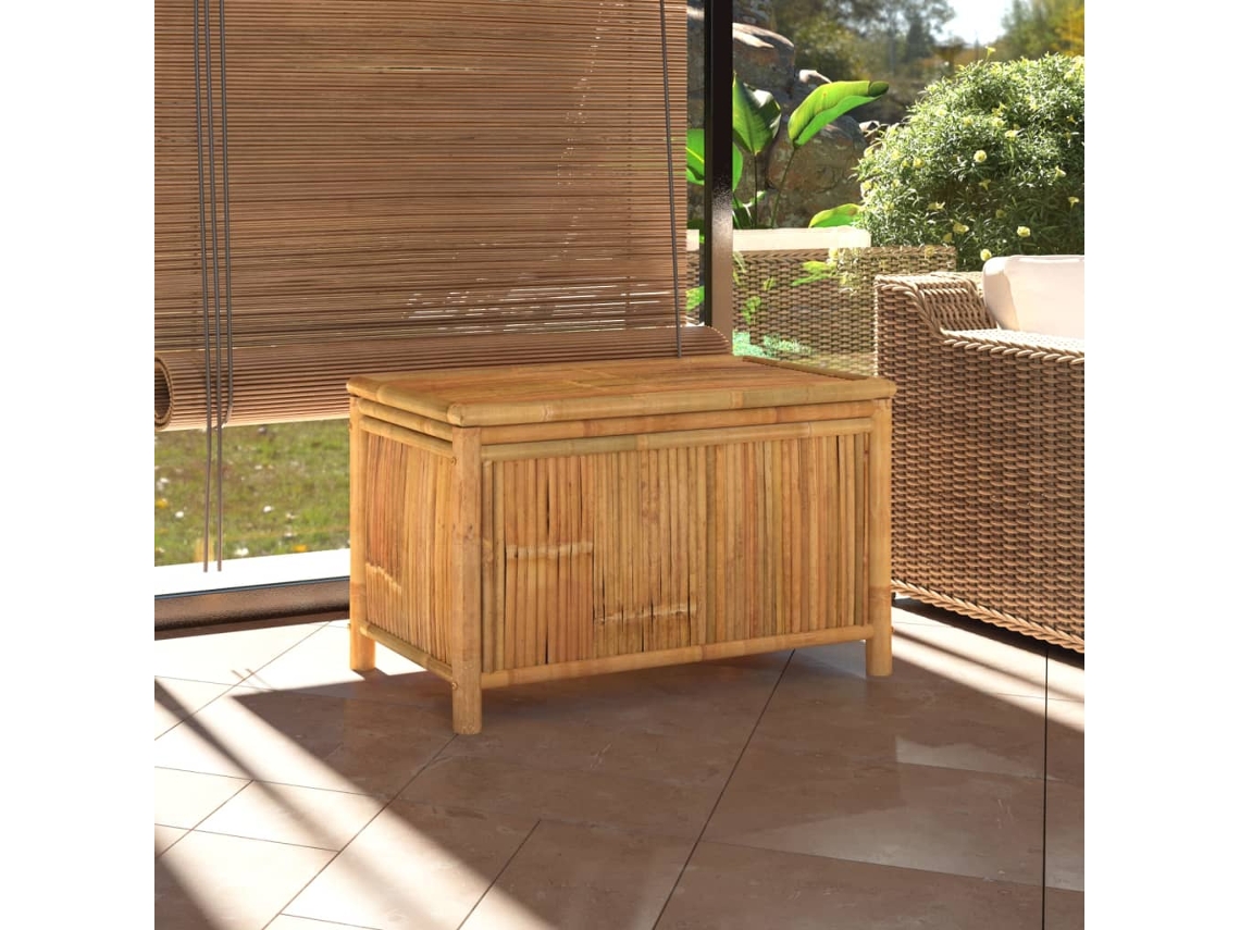 Caixa de Armazenamento VIDAXL Marrom Bambu (90x52x55 cm)
