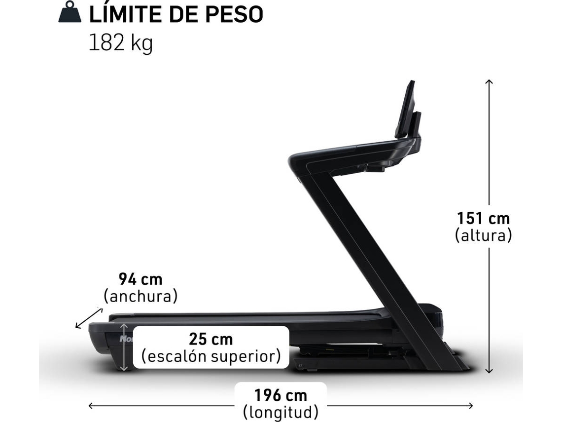 Passadeira de Corrida NORDICTRACK Commercial 1750 (Até: 22 km/h - Preto)