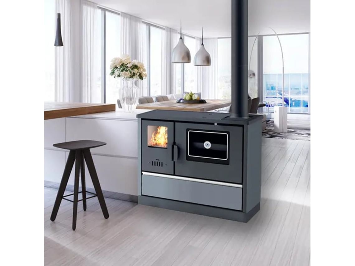 Salamandra A Pellets A Ar Anita 12 Kw Branco Sannover