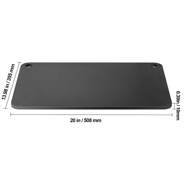 Placa De Aço Para Pizza, Multi Tamanho, Aço Carbono Pré Temperado,20 X 14 X 0.375 In Oem