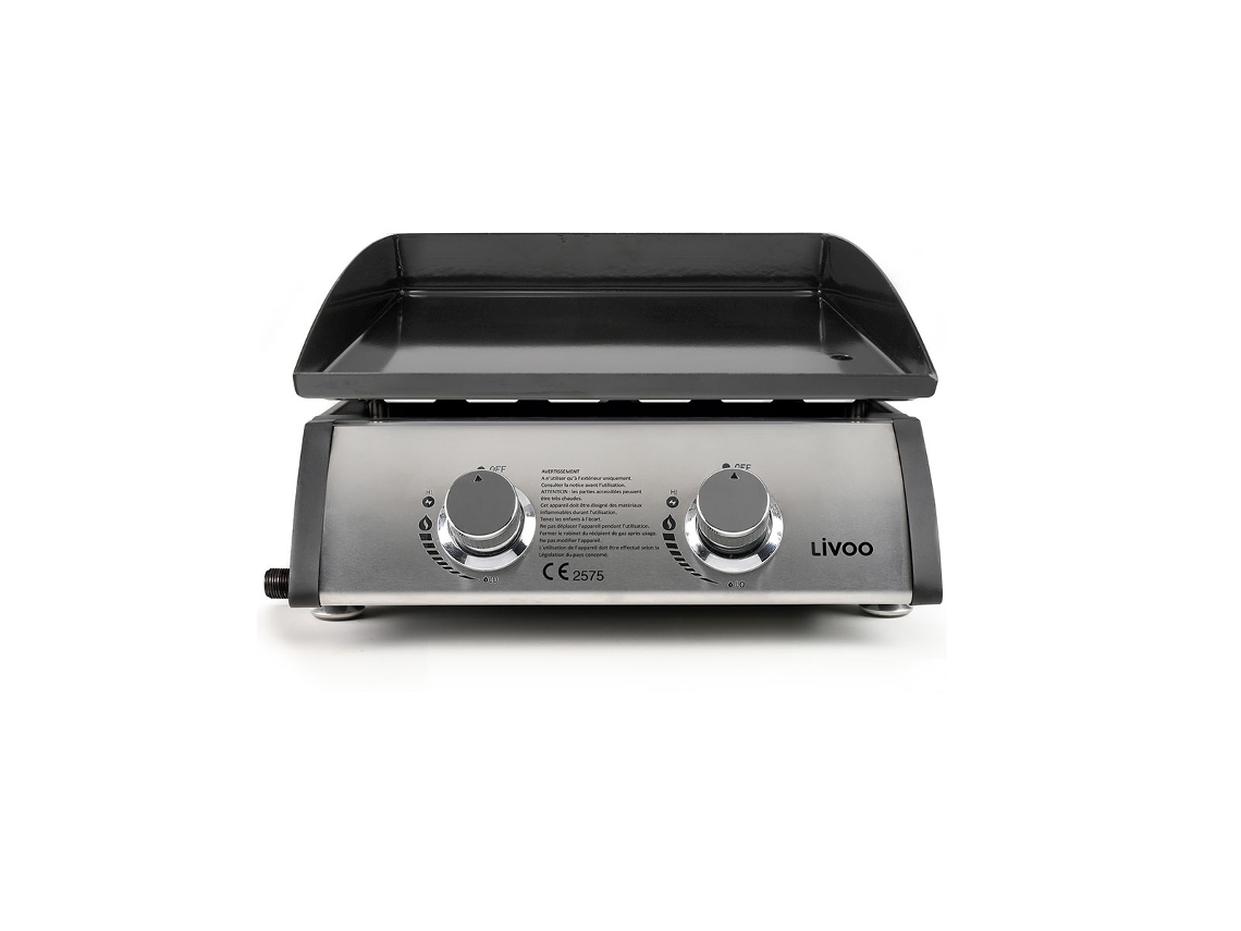 Placa a gás de 2 queimadores - DOC296 - Livoo