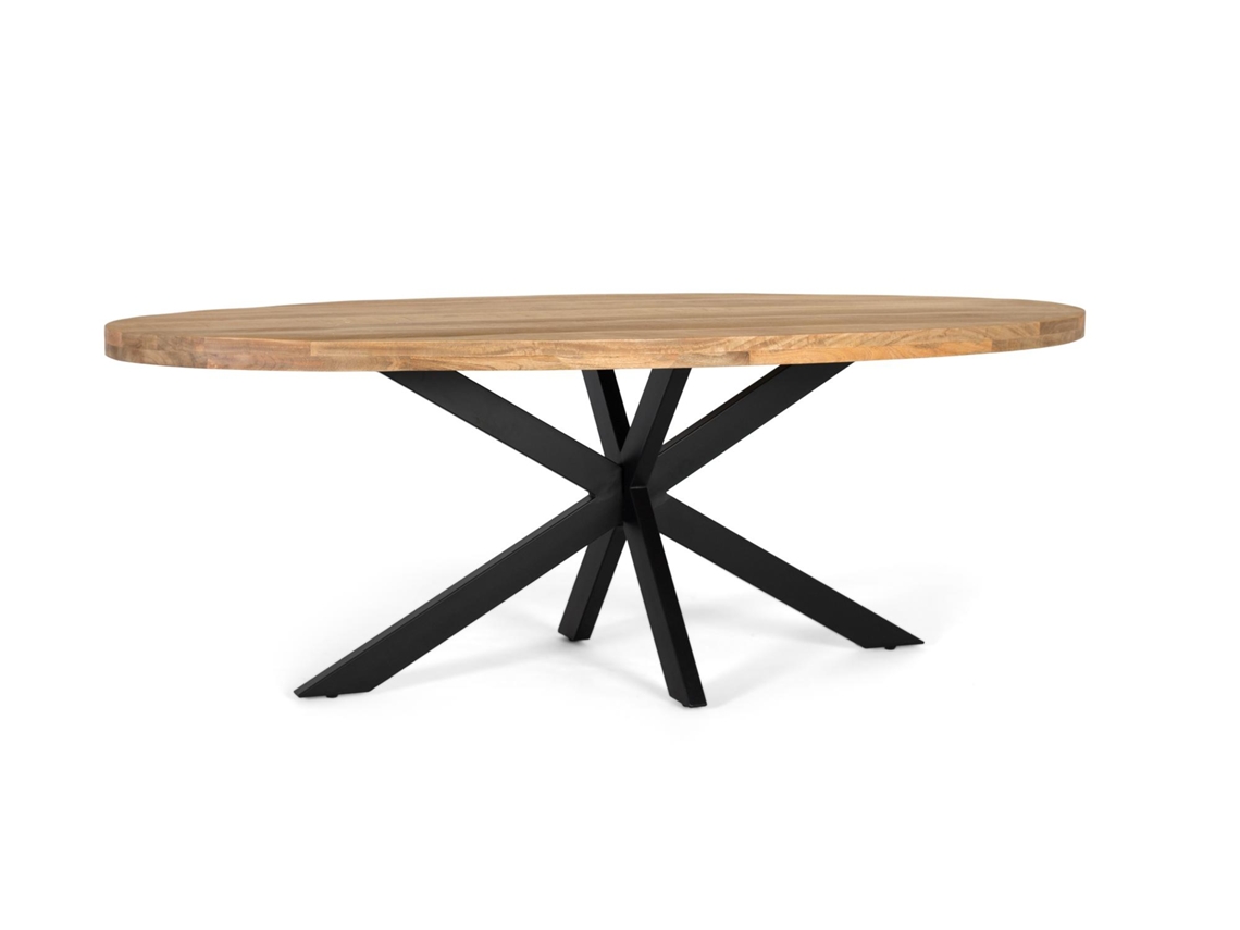 Mesa De Jantar Com Tampo Oval Em Madeira Maciça De Manga 200 Cm Giner Y Colomer