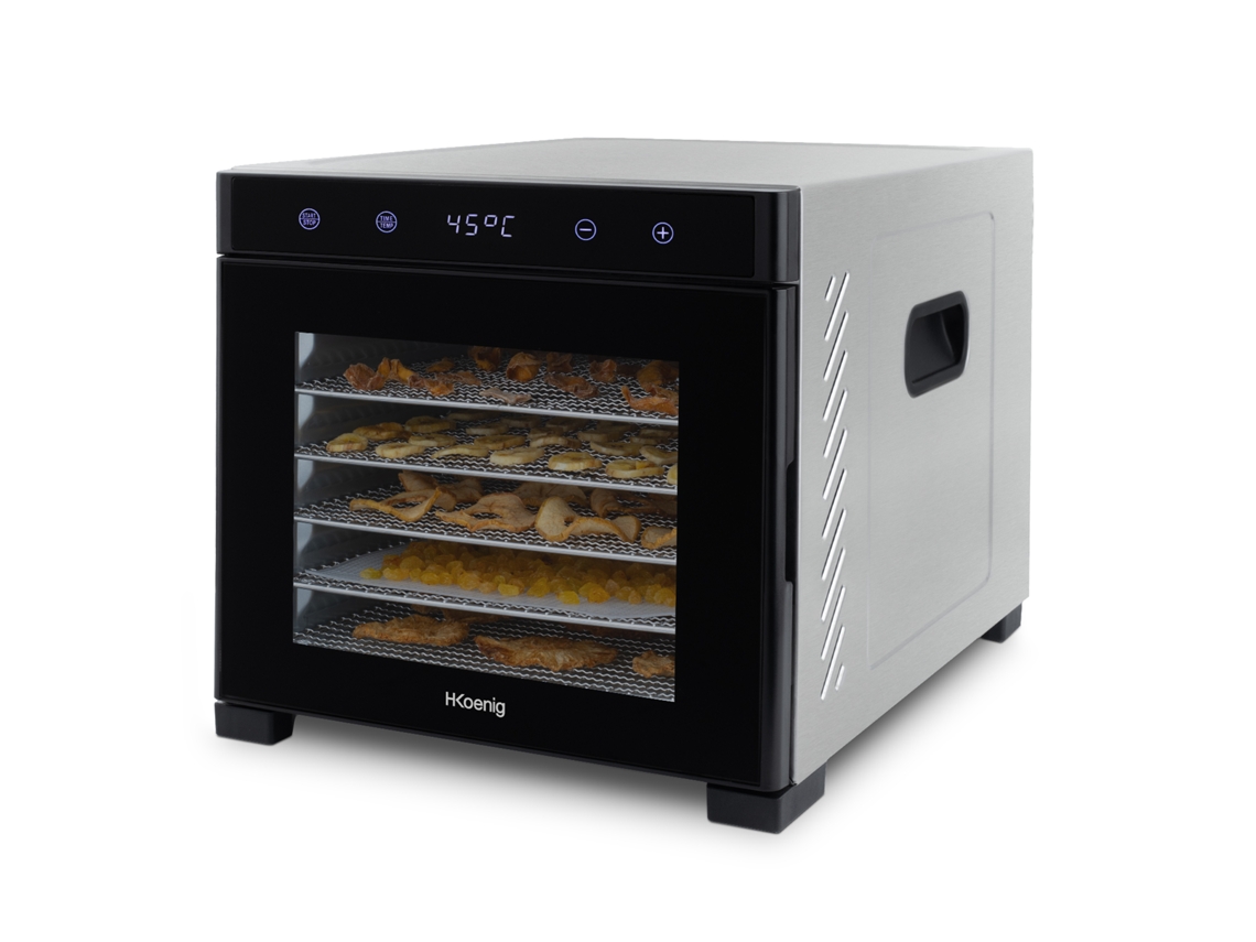 Desidratador de alimentos H.KOENIG DSY900 (6 tabuleiros de secagem amovíveis- 650W)
