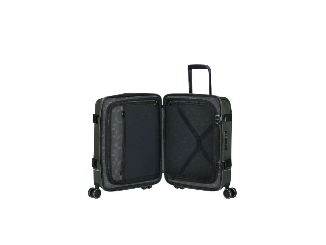 Mala De Cabina Interior Pista 55cm 4 Rodas Caqui Escuro 41.5 l American Tourister