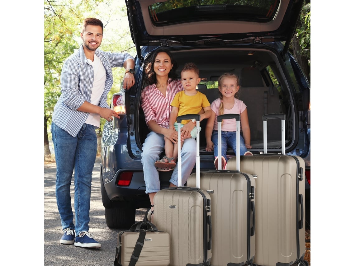 Conjunto de Malas Rígidas ITACA Havel Champagne Abs 48X73X28 Cm