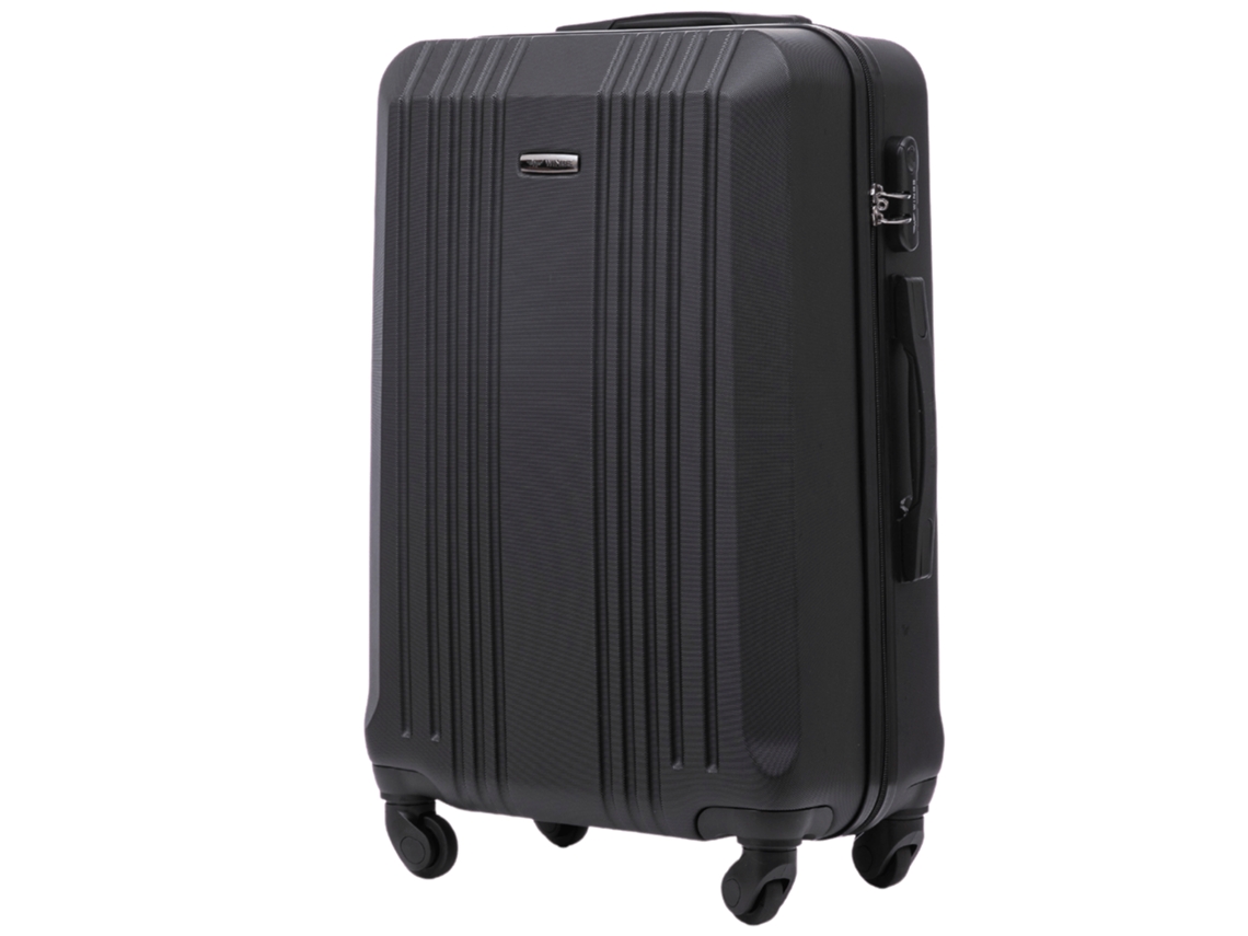 Conjunto De Bagagem Wings Kestrel De 3 Peças Preto, Material Abs