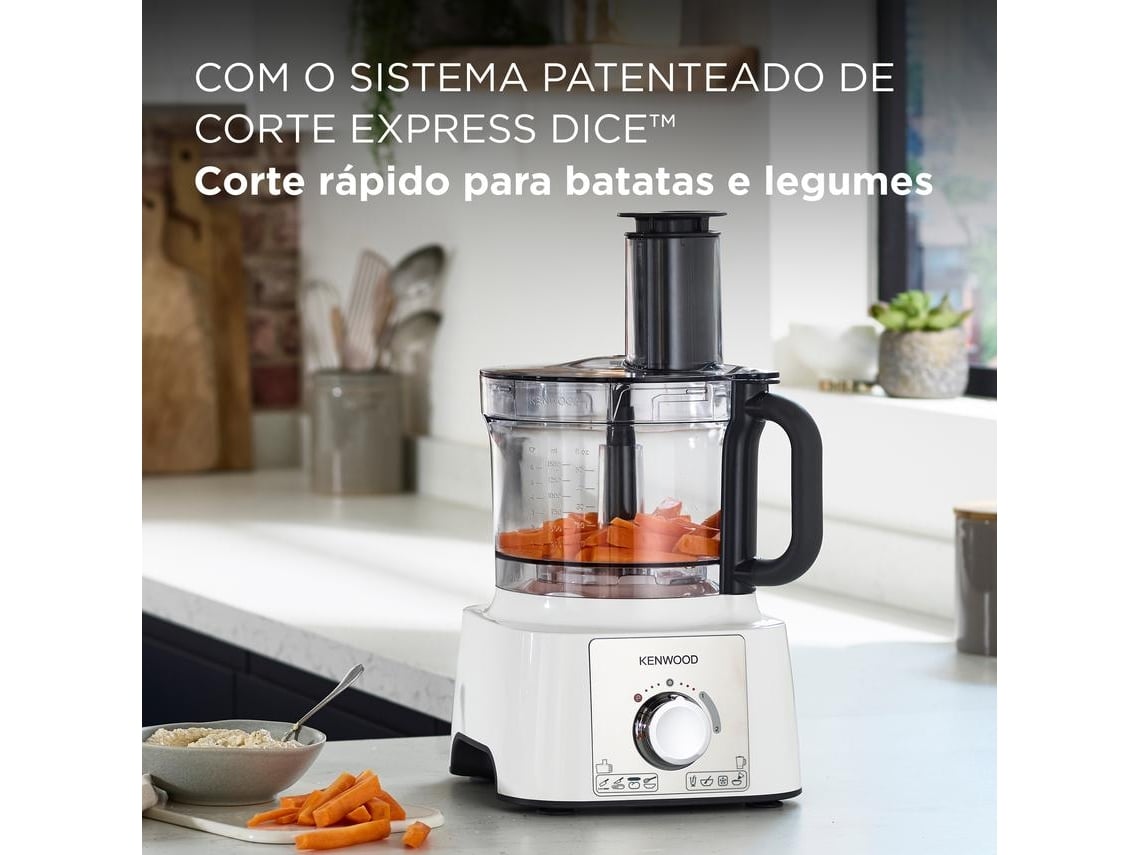 Processador de Alimentos KENWOOD MultiPro Express FDP65.640WH (3 L - 1000 W - 11 acessórios)