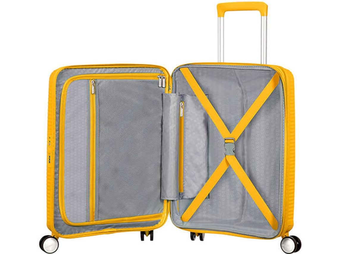 Mala de Viagem AMERICAN TOURISTER Soundbox Amarelo (55 x 40 x 20 cm)