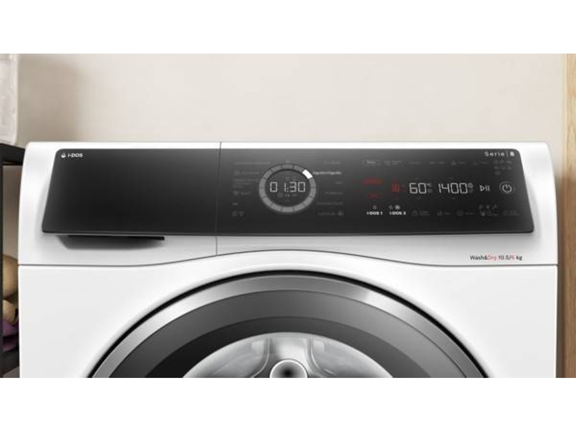 Máquina de Lavar e Secar Roupa BOSCH i-Dos WNC254A0ES (6/10,5 kg - 1400 rpm -Branco)