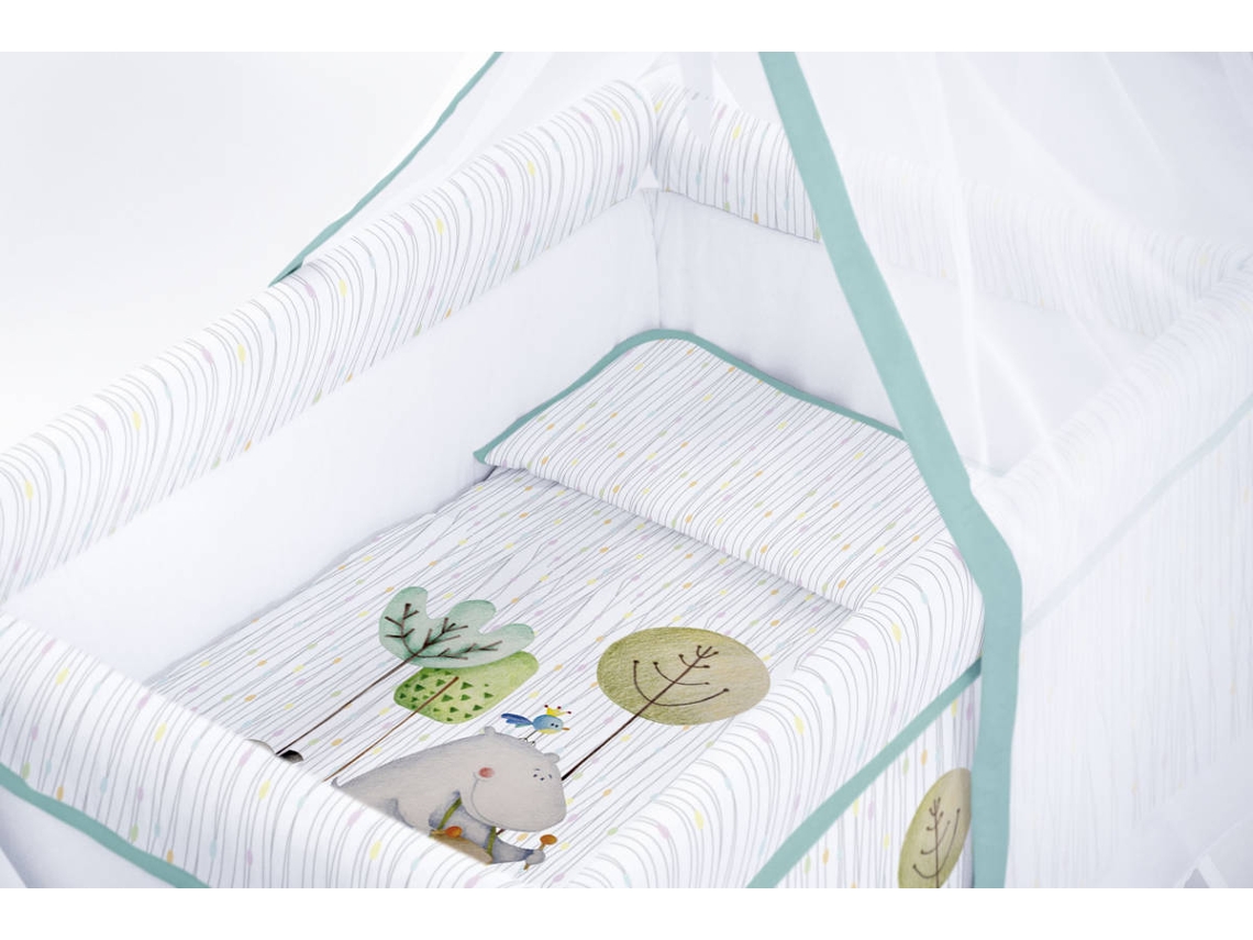 Berço NAF NAF Mini-berço + Textil e Véu Happe Hipo