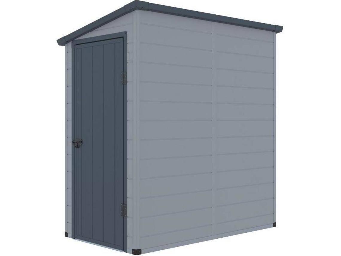 Abrigo de Resina VENTE UNIQUE Alberto (Cinza Antracite e Cinzento - - 109x192x194 cm)