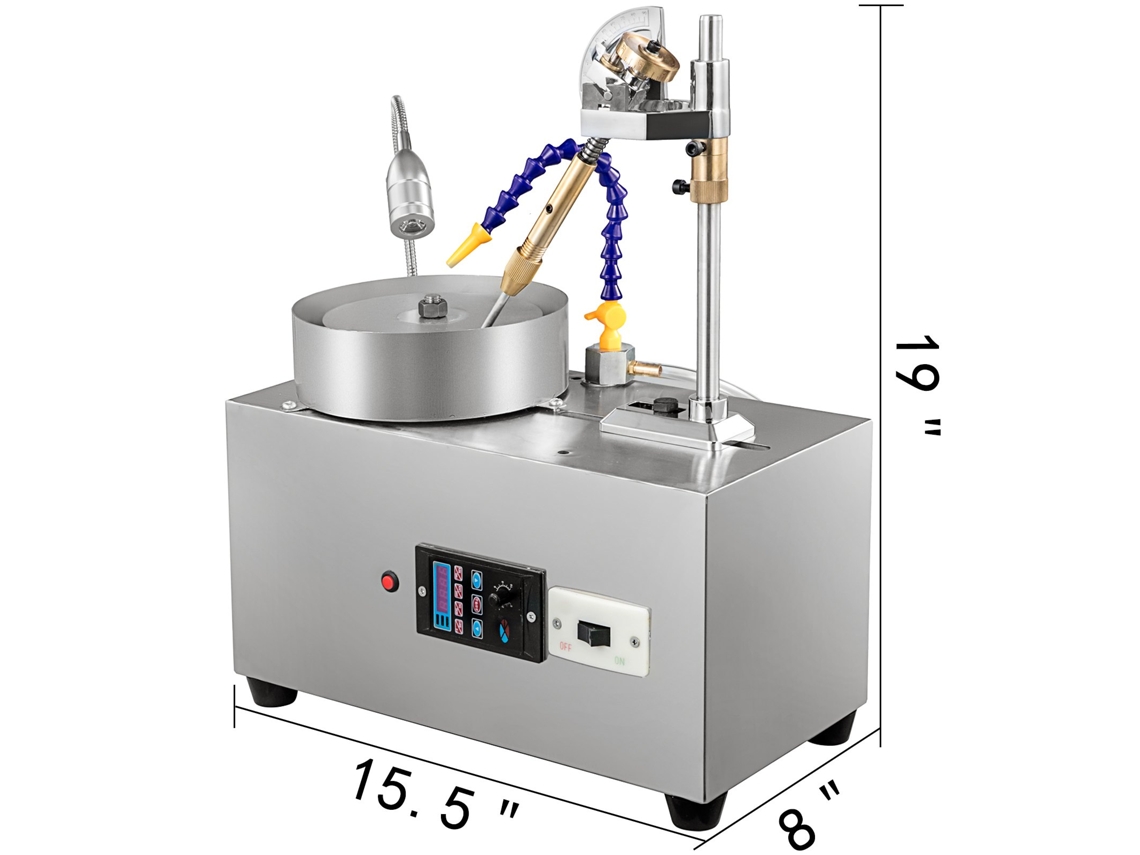Máquina de Lapidação de Gemas VEVOR 180W Polidora de Pedras e Joias com Velocidade de 0-2800 Rpm