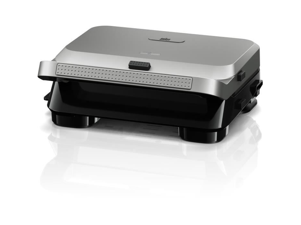 Churrasqueira Braun Máquina De Sanduíche 5 Sm5005 800 W Inox / Preto