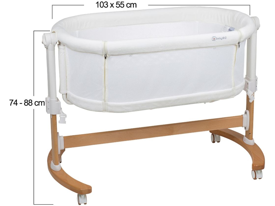 Berço Co Sleep Babygo Amila Creme