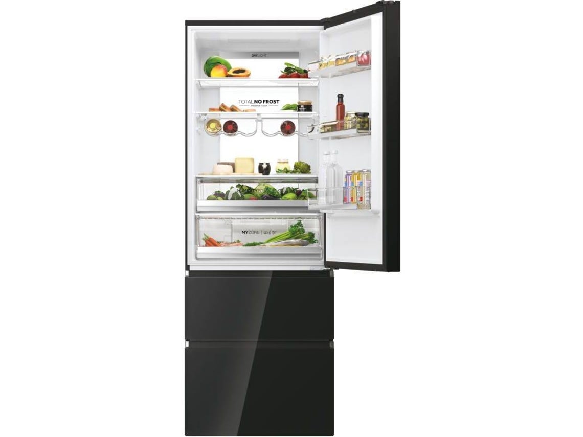 Frigorífico Combinado HAIER HTW7720DNGB (No Frost - 200,6 cm - 483 L - Preto)