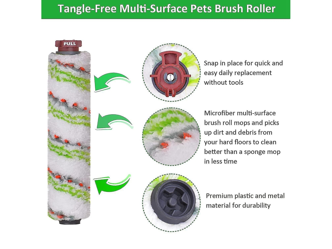 Rolos de escova multifacetada 2460 e filtros 1866