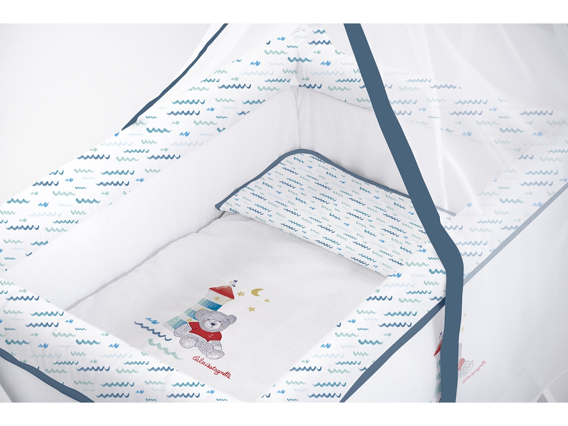 Mini Berço e Véu Têxtil Lulu Apolo Lulu Castagnette