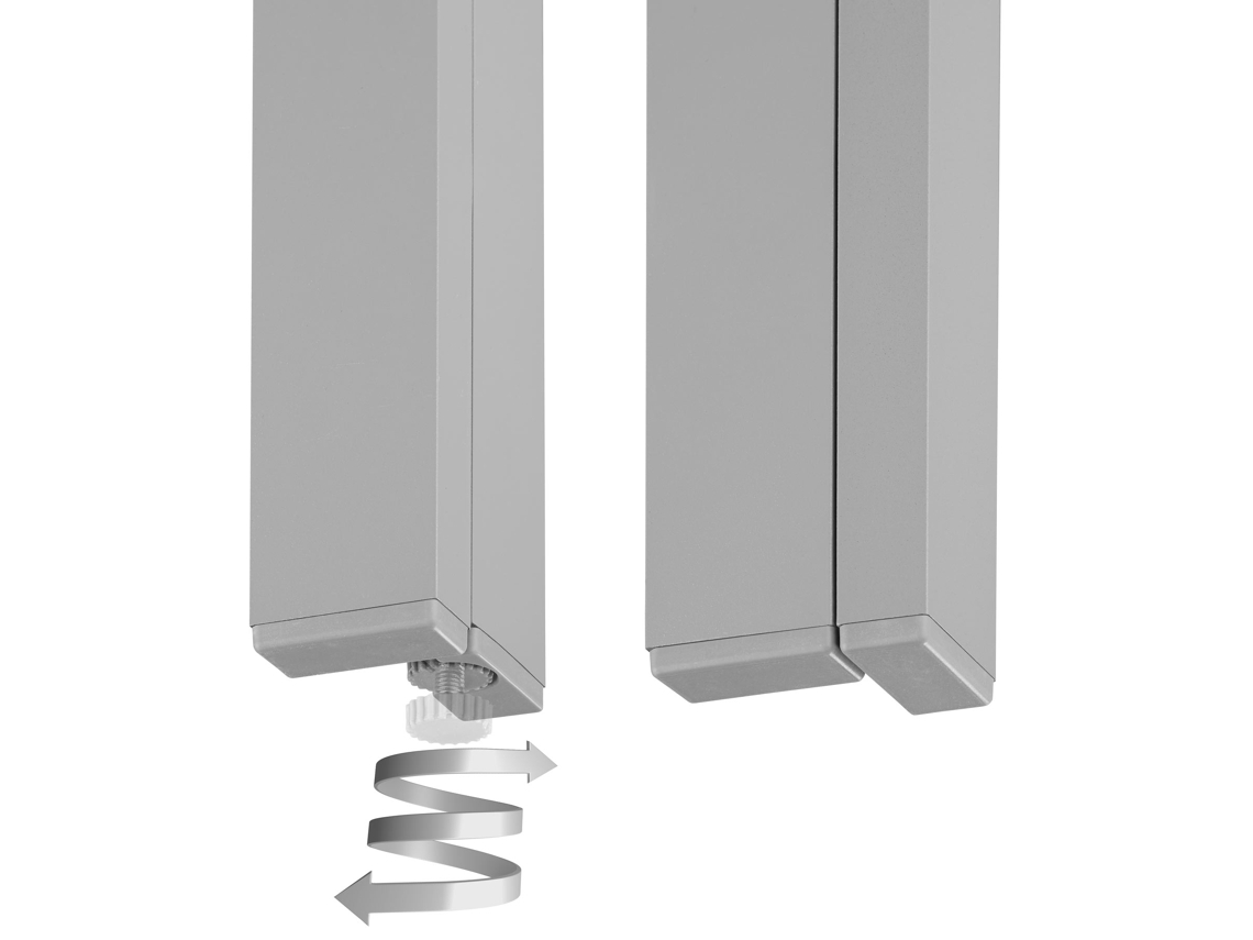 Mesa TECTAKE de Jardim de Alum�nio Bianca com P�s Ajust�veis em Altura 150x90x74,5cm