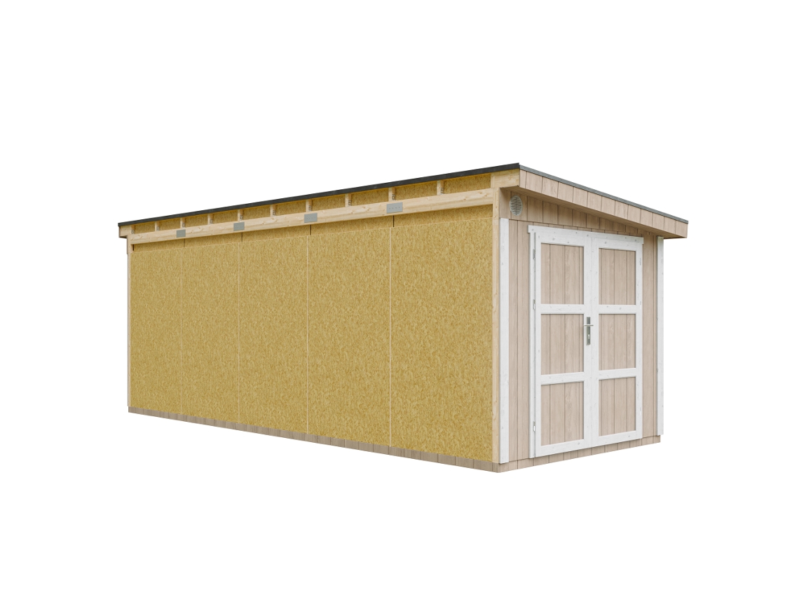 Casa De Jardim Qualidade Premium 14,30 M² A231x248x648cm Timbela M941 Terra Brown