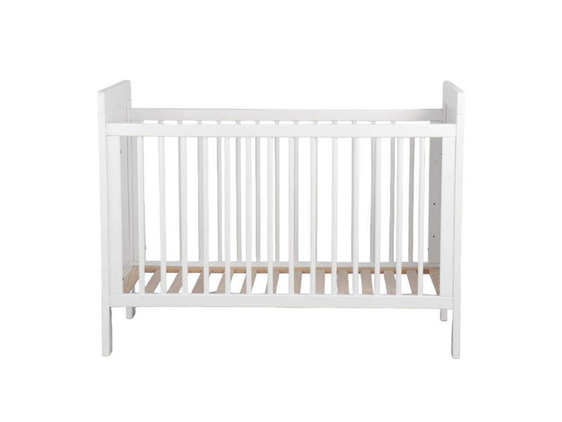 MUEBLEAR Berço 'Pauline' com 3 Posições de Altura Do Colchão Branco