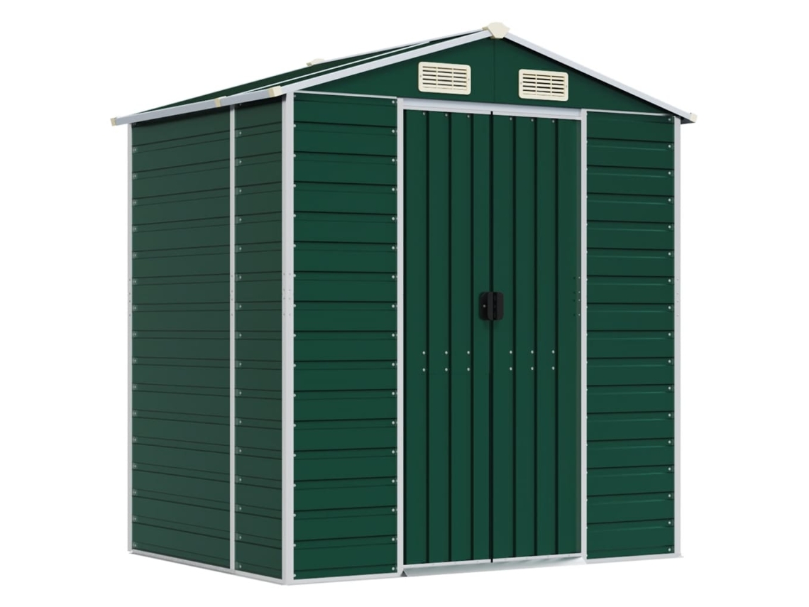 Abrigo MAISON EXCLUSIVE 191x130x198 cm Aço Galvanizado Verde