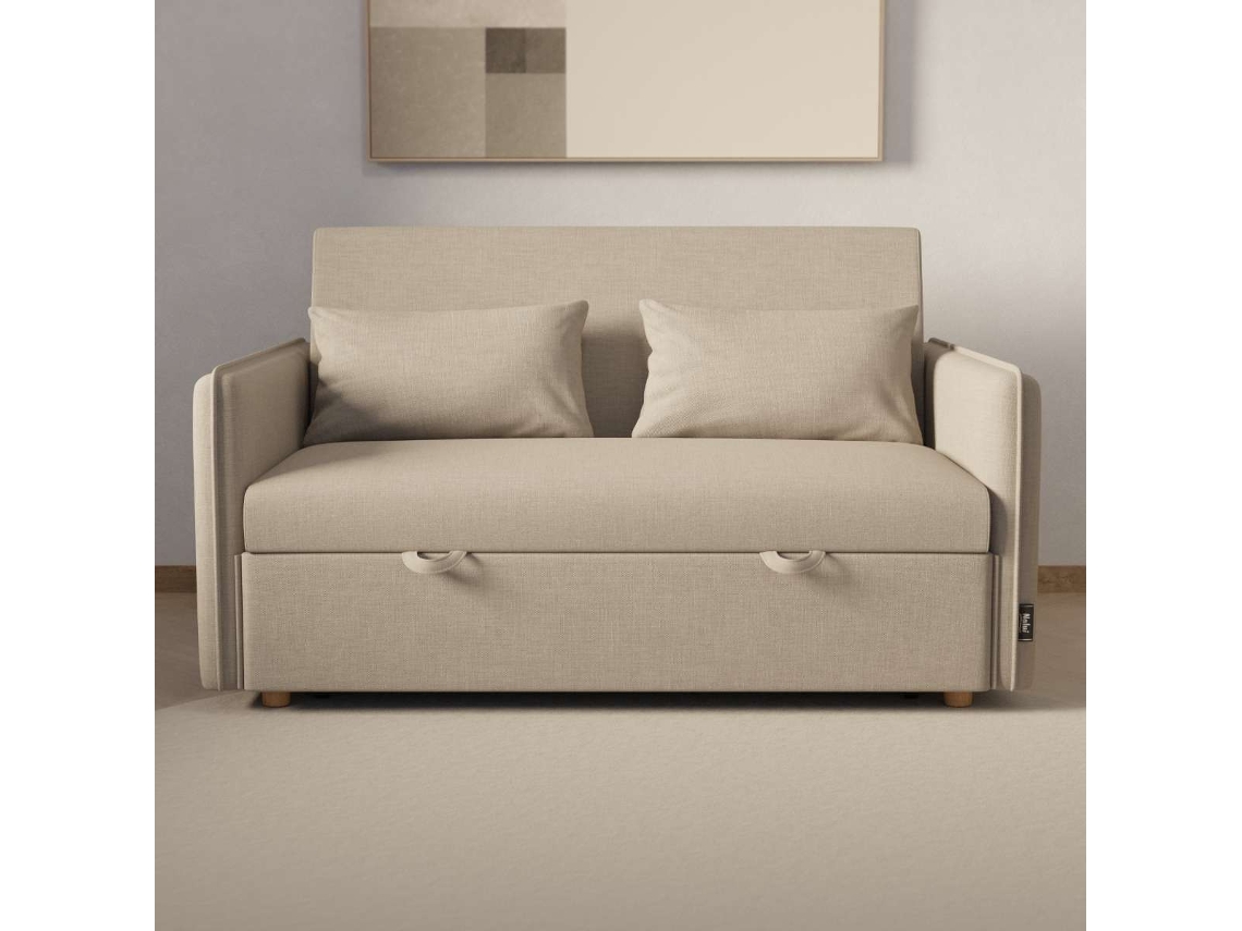 Sofá Cama Beige Nalui Nest 2 2 Plazas (139x100x80cm)
