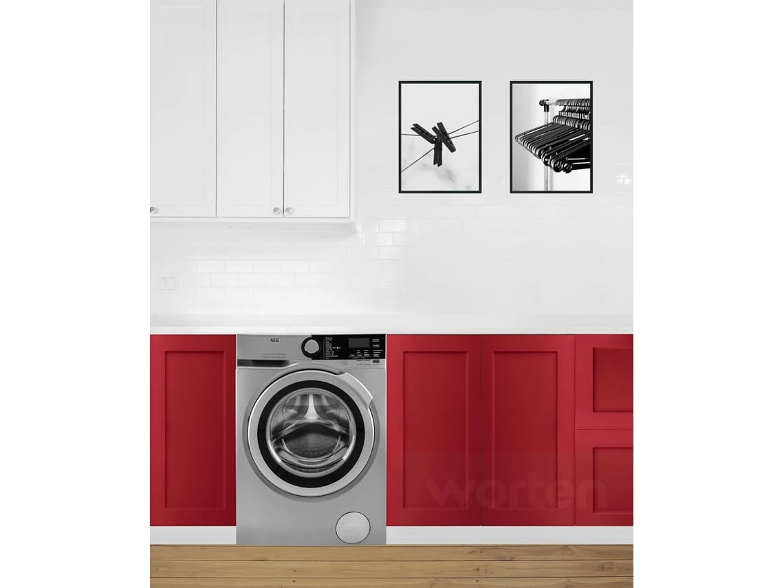 Máquina de Lavar Roupa AEG L7FEE842S (8 kg - 1400 rpm - Inox)