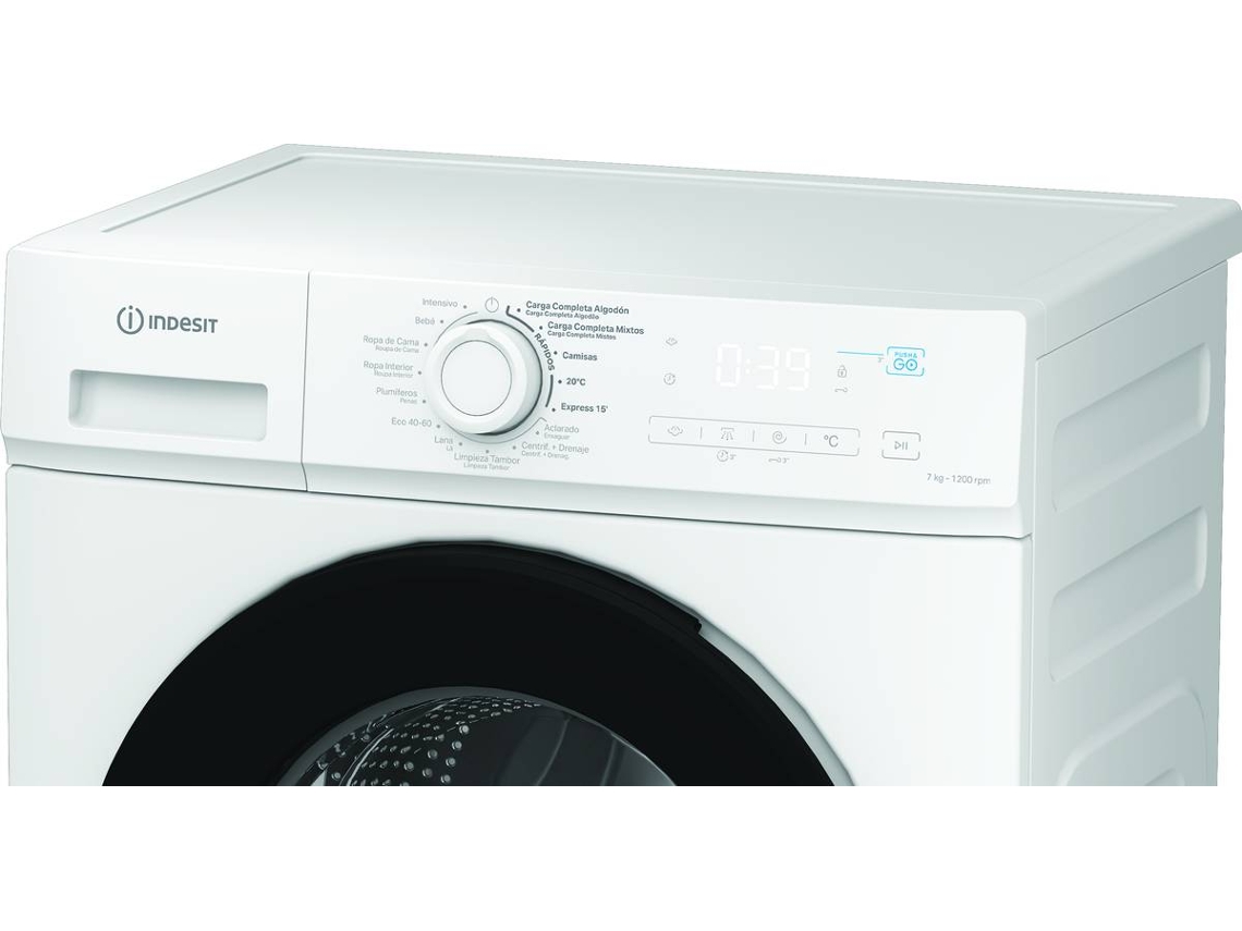 Máquina de Lavar Roupa INDESIT IMA 762B (7 Kg - 1200 rpm - Branco)