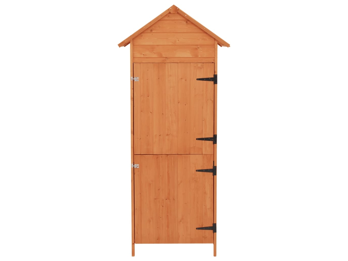 Armário de Arrumação para Jardim 42 5X64X190 Cm Castanho PANGSHIYUAN