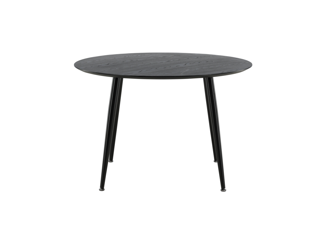 Mesa de Jantar FURNLUX CLASSIC Dipp Preto Madeira de Engenharia 115X115X75 Cm